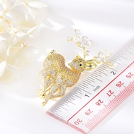 Picture of Popular Cubic Zirconia Gold Plated Brooche