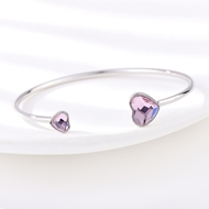 Show details for Platinum Plated Purple Fashion Bangle at Great Low Price