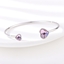 Show details for Platinum Plated Purple Fashion Bangle at Great Low Price