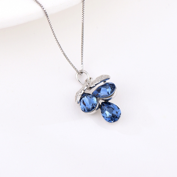 Picture of Brand New Blue Small Pendant Necklace with SGS/ISO Certification