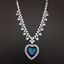 Show details for Trendy Blue Swarovski Element Short Chain Necklace Shopping