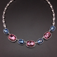 Show details for Hypoallergenic Platinum Plated Big Short Chain Necklace Online Shopping