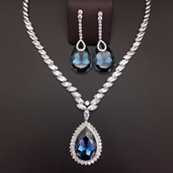 Show details for Big Blue 2 Piece Jewelry Set of Original Design