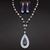 Picture of Attractive Blue Platinum Plated 2 Piece Jewelry Set For Your Occasions