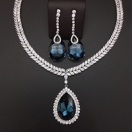 Show details for Zinc Alloy Blue 2 Piece Jewelry Set with Unbeatable Quality