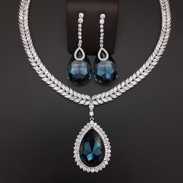 Picture of Zinc Alloy Blue 2 Piece Jewelry Set with Unbeatable Quality