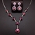 Picture of Popular Swarovski Element Purple 2 Piece Jewelry Set for Ladies