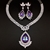 Picture of Beautiful Swarovski Element Purple 2 Piece Jewelry Set