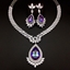 Show details for Beautiful Swarovski Element Purple 2 Piece Jewelry Set