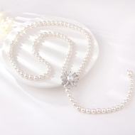 Show details for Copper or Brass White Y Necklace at Unbeatable Price