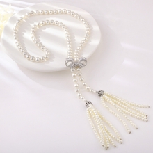 Show details for Reasonably Priced Platinum Plated Copper or Brass Y Necklace from Reliable Manufacturer