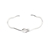 Picture of 925 Sterling Silver Platinum Plated Fashion Bangle From Reliable Factory