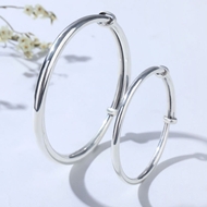 Picture of 999 Sterling Silver Small Fashion Bangle at Unbeatable Price