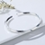 Picture of Great Small Platinum Plated Fashion Bangle