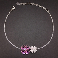 Show details for Zinc Alloy Platinum Plated Fashion Bracelet Online Only