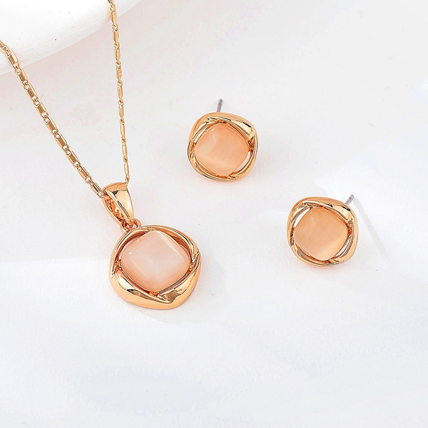 Picture of Bulk Rose Gold Plated Zinc Alloy 2 Piece Jewelry Set Exclusive Online