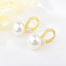 Show details for Charming White Artificial Pearl Dangle Earrings As a Gift