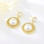 Show details for Funky Medium White Stud Earrings