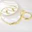 Show details for Zinc Alloy Artificial Crystal 4 Piece Jewelry Set in Flattering Style