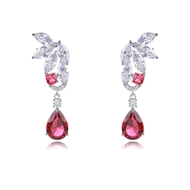 Picture of Luxury Platinum Plated Dangle Earrings with Fast Shipping