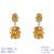 Picture of Charming Yellow Luxury Dangle Earrings As a Gift