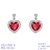 Picture of Need-Now Red Cubic Zirconia Dangle Earrings Exclusive Online