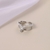 Picture of Delicate White Adjustable Ring of Original Design