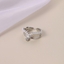 Show details for Delicate White Adjustable Ring of Original Design