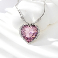 Show details for Sparkling Medium Zinc Alloy Pendant Necklace
