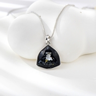 Show details for Popular Swarovski Element Black Pendant Necklace
