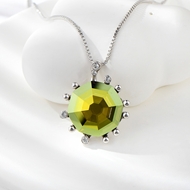 Show details for Funky Small Swarovski Element Pendant Necklace