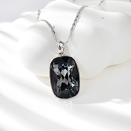 Show details for Zinc Alloy Swarovski Element Pendant Necklace with 3~7 Day Delivery