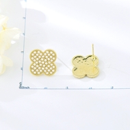 Picture of Sparkly Medium White Stud Earrings