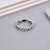 Picture of Eye-Catching Platinum Plated Small Adjustable Ring with Member Discount