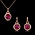 Picture of Zinc Alloy Artificial Crystal 2 Piece Jewelry Set for Her