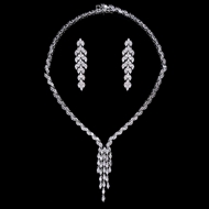 Show details for Great Cubic Zirconia White 2 Piece Jewelry Set