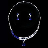 Show details for Nickel Free Platinum Plated Copper or Brass 2 Piece Jewelry Set with Easy Return