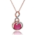 Picture of Affordable Rose Gold Plated Pink Pendant Necklace