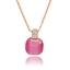 Show details for Distinctive Pink Small Pendant Necklace with Low MOQ