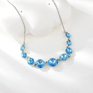 Show details for Zinc Alloy Platinum Plated Short Chain Necklace at Super Low Price