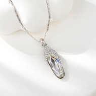 Show details for Platinum Plated Small Pendant Necklace Factory Supply