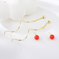 Picture of Delicate Artificial Pearl Dangle Earrings Online Only