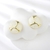 Picture of Delicate Gold Plated Stud Earrings with Beautiful Craftmanship