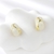 Picture of Designer Gold Plated White Stud Earrings with No-Risk Return