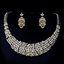 Show details for Luxury Platinum Plated 2 Piece Jewelry Set with Fast Delivery