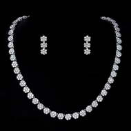 Show details for Copper or Brass White 2 Piece Jewelry Set at Super Low Price