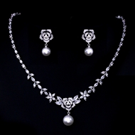 Show details for Luxury Cubic Zirconia 2 Piece Jewelry Set with Speedy Delivery