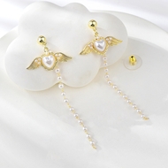 Show details for Copper or Brass Cubic Zirconia Dangle Earrings with Unbeatable Quality