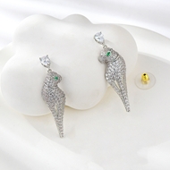 Show details for Brand New White Big Dangle Earrings with Full Guarantee