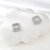 Picture of Featured White Platinum Plated Stud Earrings for Girlfriend